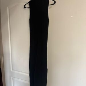 Mock neck fitted Dynamite Black Midi Dress